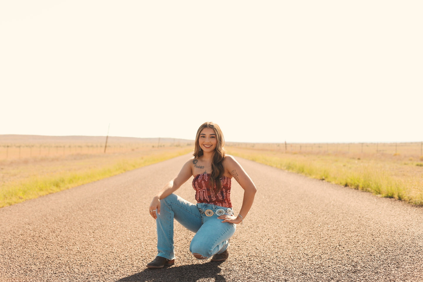 Sexy Red Cowgirl Tube Top