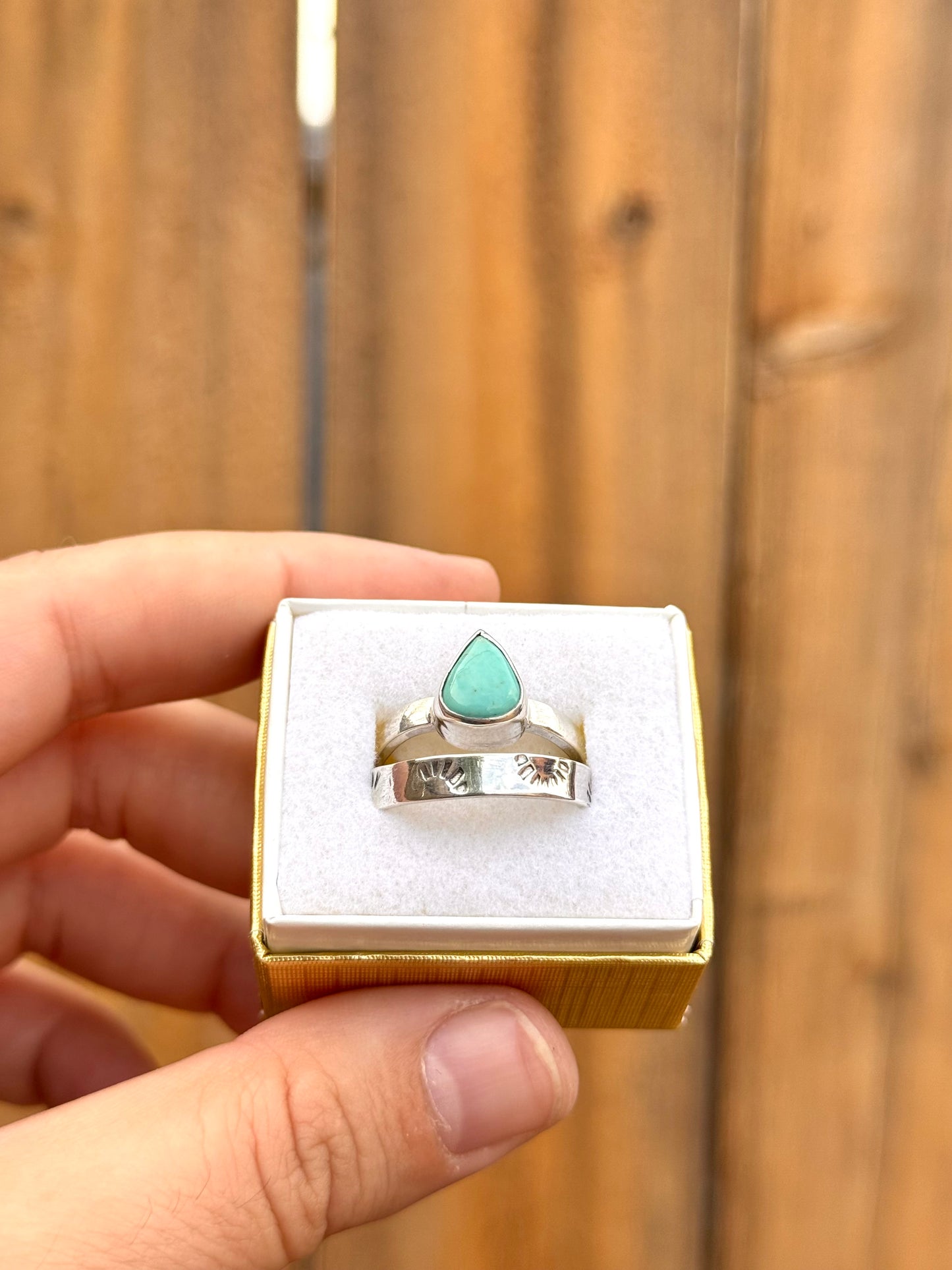 Sonora Teardrop Ring Stack