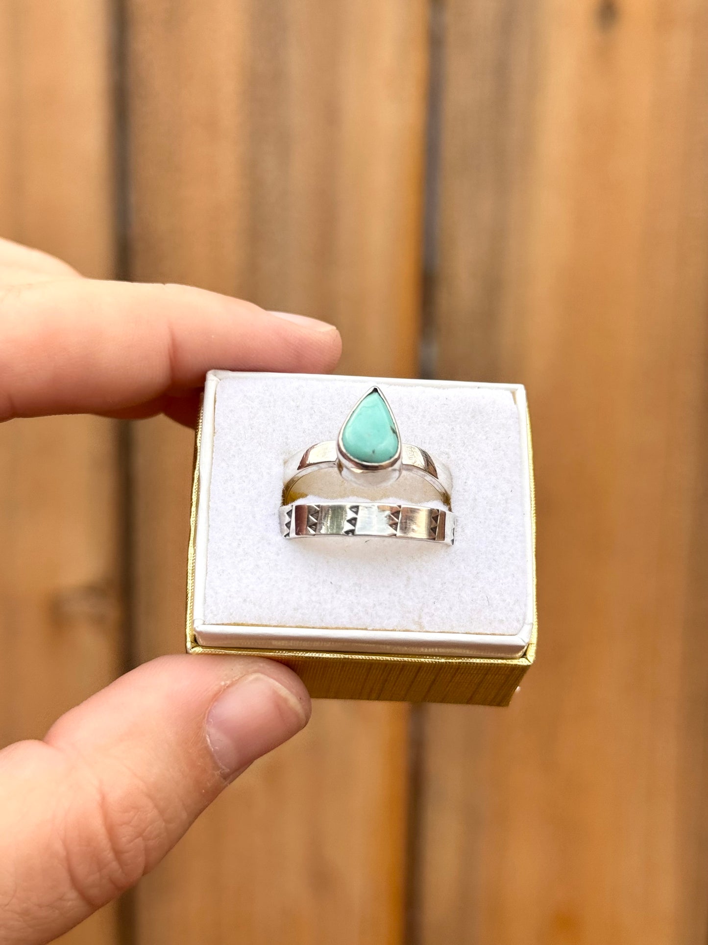 Sonora Teardrop Ring Stack