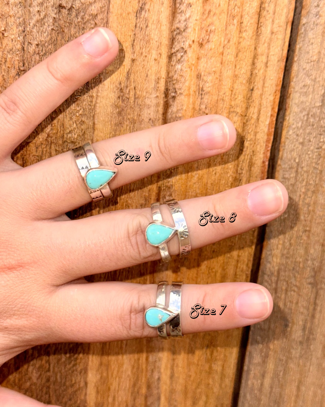 Sonora Teardrop Ring Stack