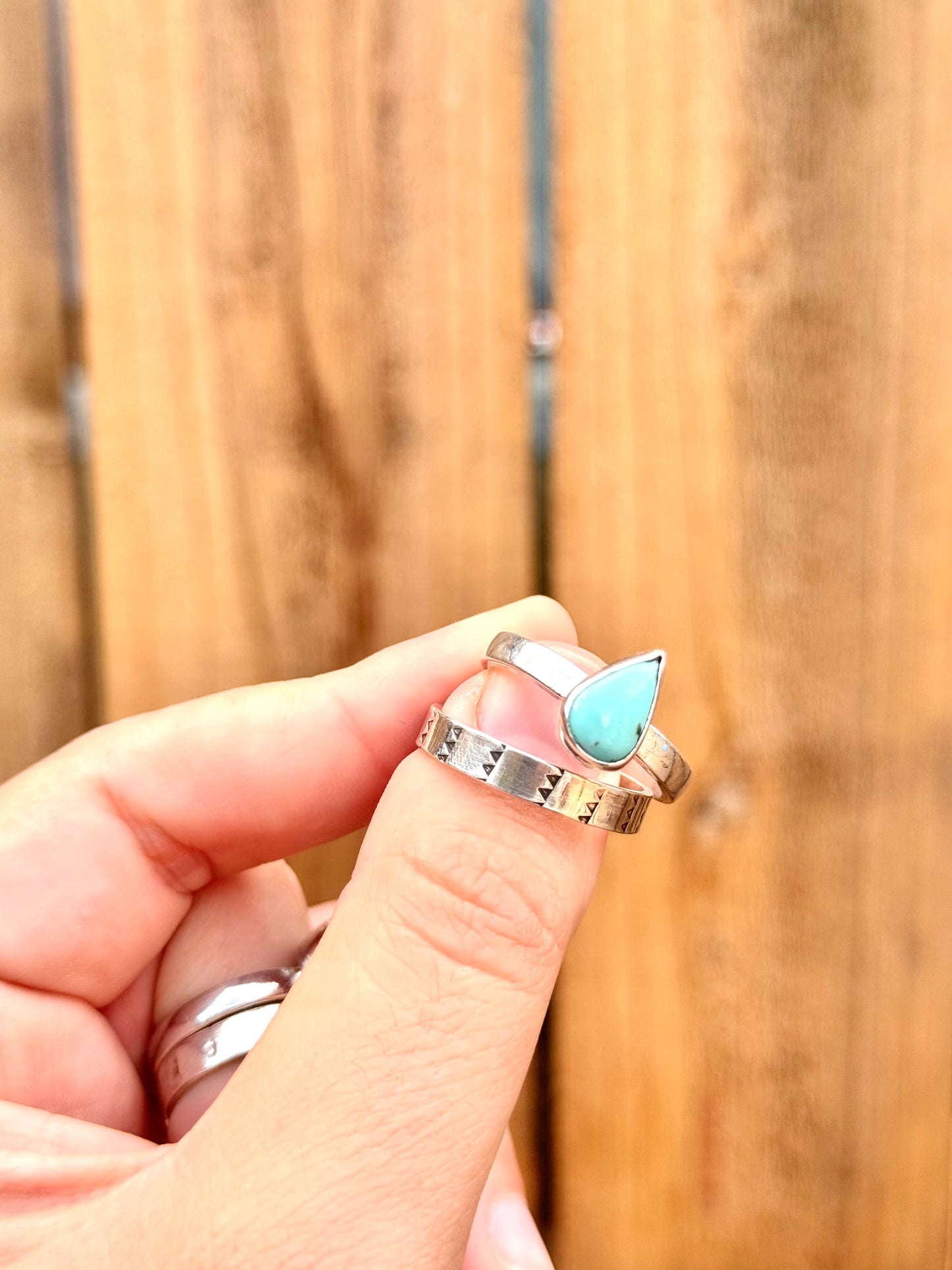Sonora Teardrop Ring Stack