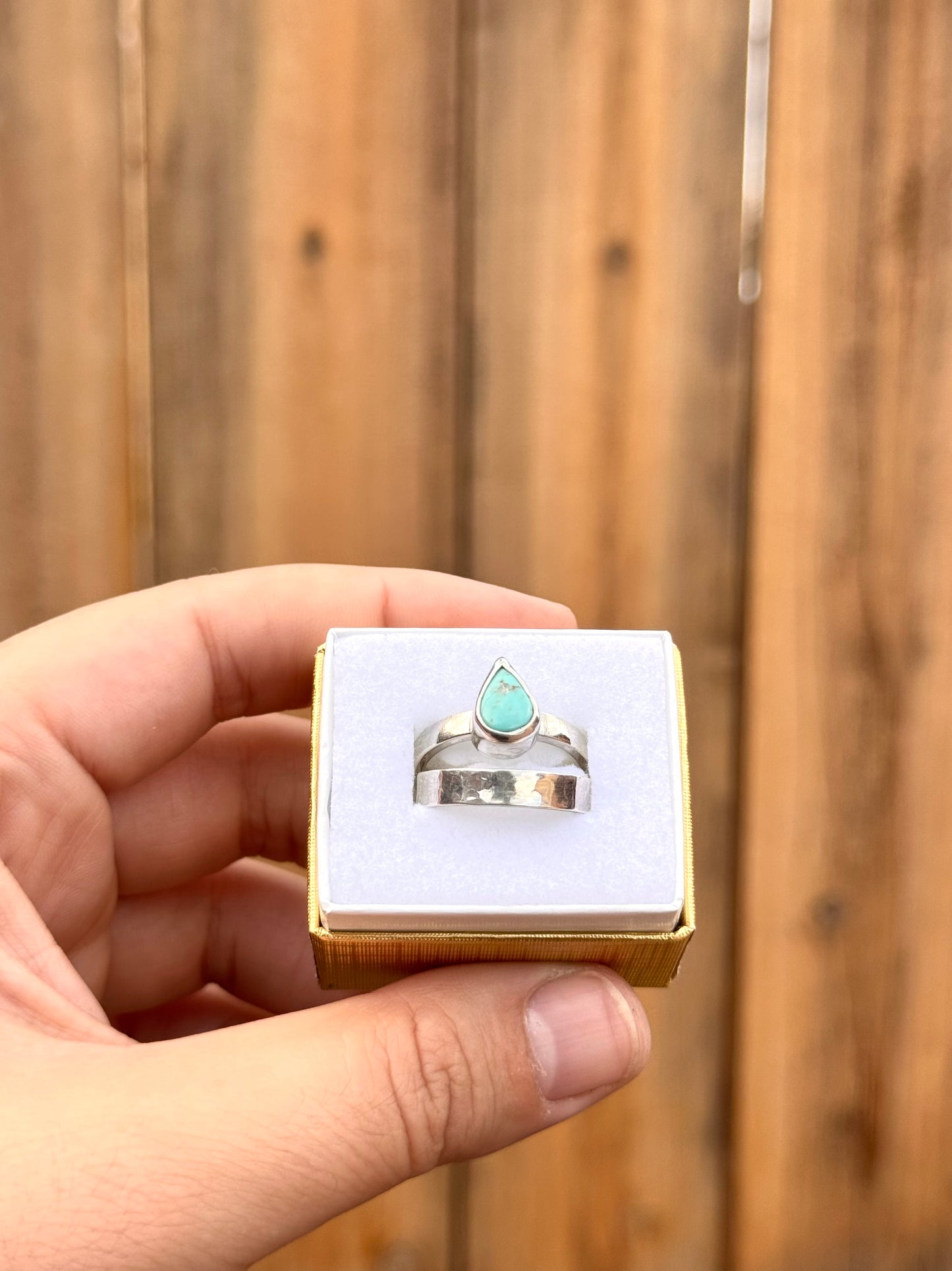 Sonora Teardrop Ring Stack