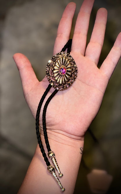 Western Diamond Concho Necklace