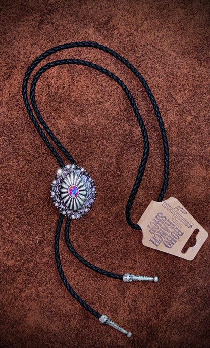 Western Diamond Concho Necklace