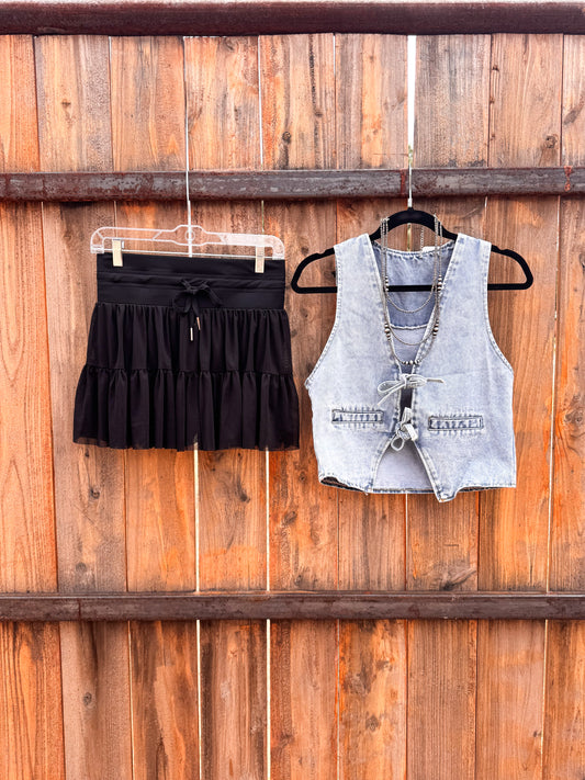 Ruffle Mini Skort