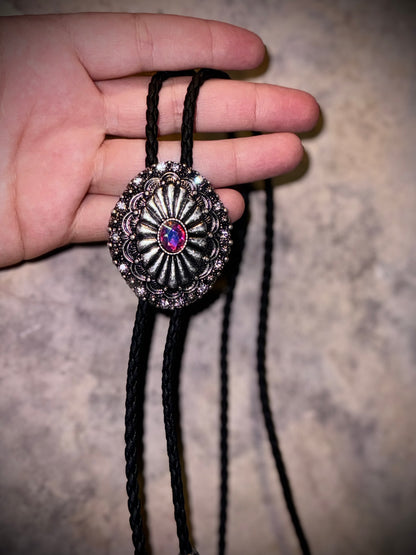 Western Diamond Concho Necklace