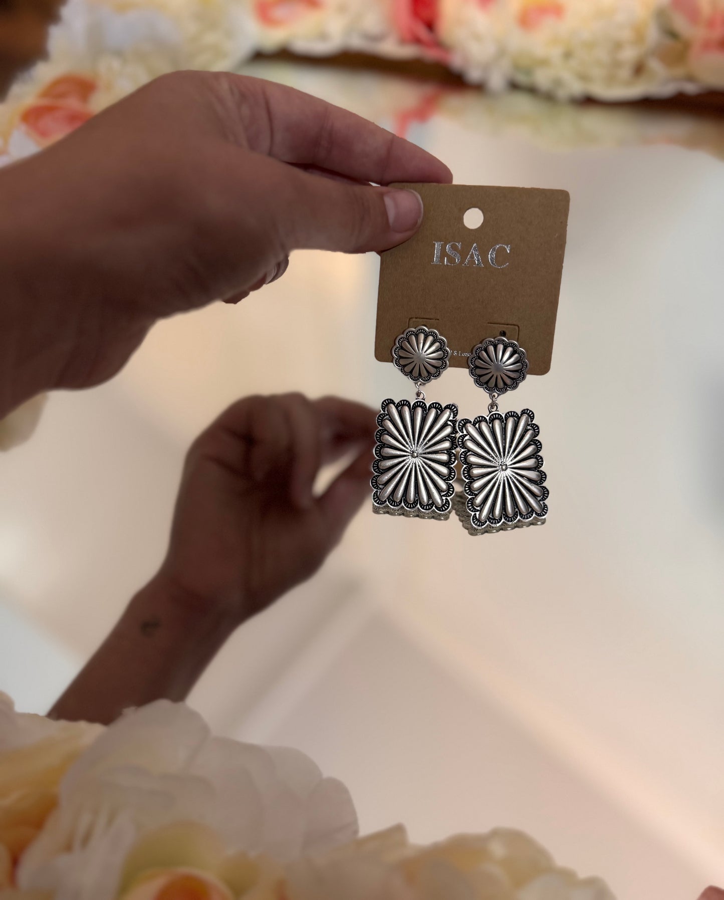 Concho Post Earrings
