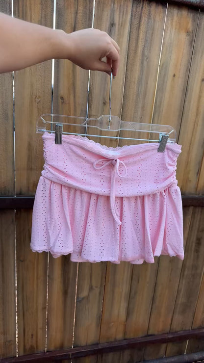 Baby Pink Mini Skort